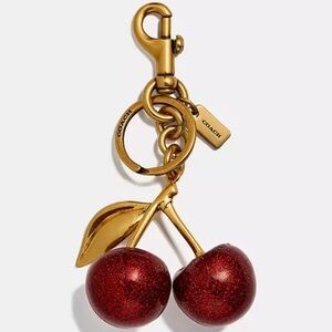 COACH Signature Cherry Bag Charm
